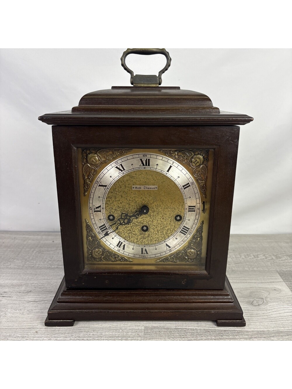 Seth Thomas Legacy 3W Winchester Mantel Clock 1313-000, No Key